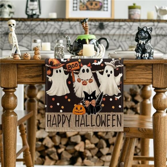Halloween Table Runner, - Picture 2 of 6